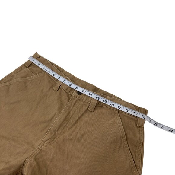 Carhartt Mens Relaxed Fit Brown Work Pants 100% Cotton Size 38x30 - Picture 5 of 10